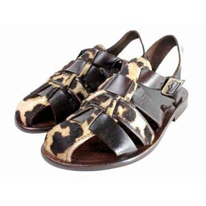 Zulu Brown Men’s Italian Leather Sandals Shoes